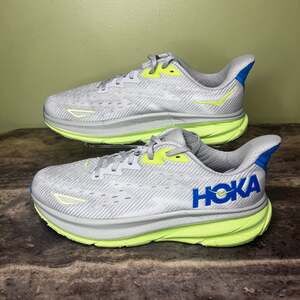 Hoka One One Clifton 9 Stardust Electric Cobalt Mens Running Shoes